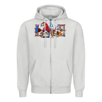 Dove Grey love 4th july with gnome billie wilder Zipper Hoodie - texasbilliewilder