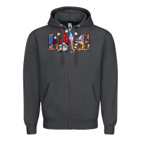 Smoke love 4th july with gnome billie wilder Zipper Hoodie - texasbilliewilder