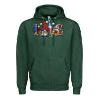 Sports Green love 4th july with gnome billie wilder Zipper Hoodie - texasbilliewilder