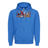 True Royal love 4th july with gnome billie wilder Zipper Hoodie - texasbilliewilder