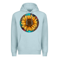Blue Mist sunflower christmas ornament Premium Hoodie - Jasminsmagicworld