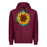Burgundy sunflower christmas ornament Premium Hoodie - Jasminsmagicworld
