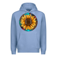 Colony Blue sunflower christmas ornament Premium Hoodie - Jasminsmagicworld