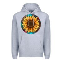 Heather Grey sunflower christmas ornament Premium Hoodie - Jasminsmagicworld