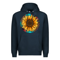 Navy sunflower christmas ornament Premium Hoodie - Jasminsmagicworld
