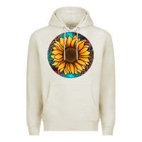Oatmeal Heather sunflower christmas ornament Premium Hoodie - Jasminsmagicworld