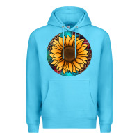 Ocean Blue sunflower christmas ornament Premium Hoodie - Jasminsmagicworld