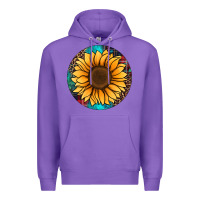 Purple sunflower christmas ornament Premium Hoodie - Jasminsmagicworld