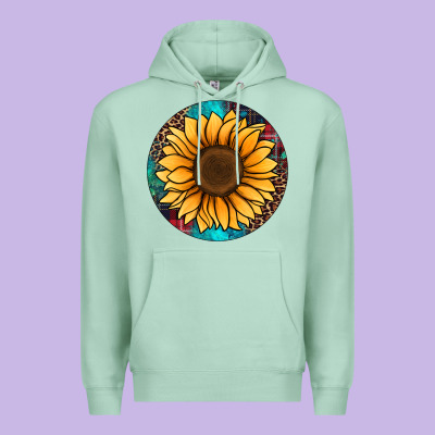 Sunflower Christmas Ornament Premium Hoodie Designed By Jasminsmagicworld