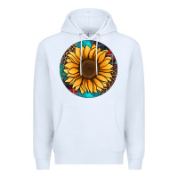 White sunflower christmas ornament Premium Hoodie - Jasminsmagicworld