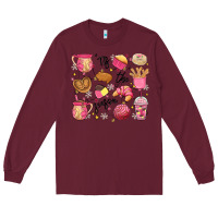 Burgundy mexican christmas'tis the season Long Sleeve Tee - MaliasSmallBusiness