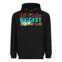 Black little sister biggest fan Heavyweight Hoodie - HRA Design Shop