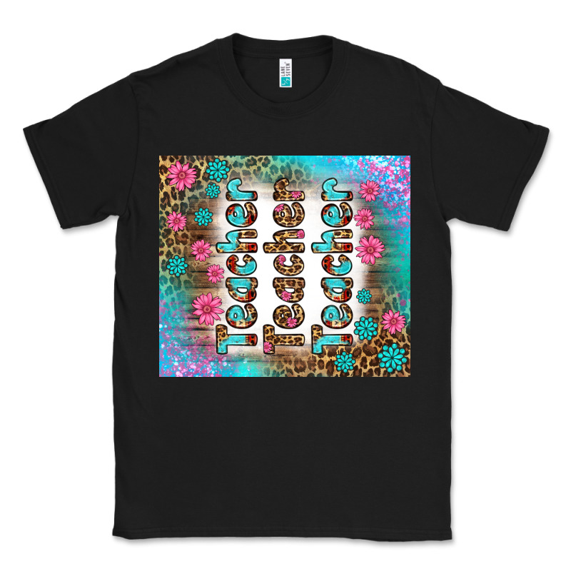Teacher Gemstone And Pink Flower Tumbler Classic Tee by BundleAndBundleShop | Teevron