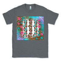 Charcoal Heather teacher gemstone and pink flower tumbler Classic Tee - BundleAndBundleShop