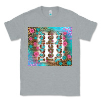 Heather Grey teacher gemstone and pink flower tumbler Classic Tee - BundleAndBundleShop