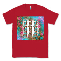 Red teacher gemstone and pink flower tumbler Classic Tee - BundleAndBundleShop
