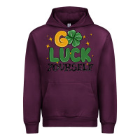 Mauve Wine go luck yourself Urban Hoodie - MaliasSmallBusiness