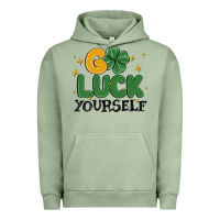 Pigment Oil Green go luck yourself Urban Hoodie - MaliasSmallBusiness