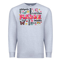 Heather Grey ella es mama Premium Sweatshirt - JahusDesignShop