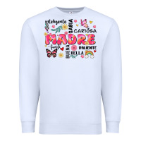 White ella es mama Premium Sweatshirt - JahusDesignShop