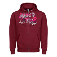 Burgundy pink its my birthday Zipper Hoodie - Zillion Design Studio