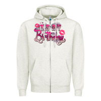 Pink Its My Birthday Zipper Hoodie | Teevron