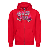 Red pink its my birthday Zipper Hoodie - Zillion Design Studio