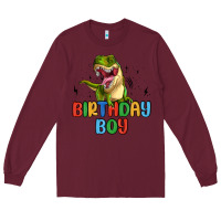 Burgundy birthday boy Long Sleeve Tee - MaliasSmallBusiness