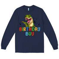 Navy birthday boy Long Sleeve Tee - MaliasSmallBusiness