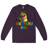 Plum birthday boy Long Sleeve Tee - MaliasSmallBusiness