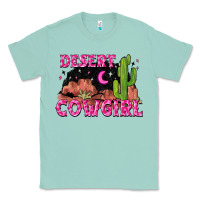 Seafoam desert cowgirl Classic Tee - Zillion Design Studio