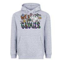 Heather Grey let's go ghouls Heavyweight Hoodie - CowhideDigitalArt