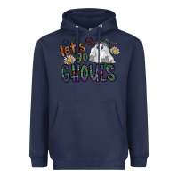 Navy let's go ghouls Heavyweight Hoodie - CowhideDigitalArt