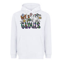 White let's go ghouls Heavyweight Hoodie - CowhideDigitalArt