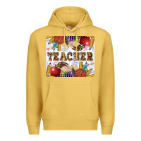 Antique Gold Teacher Premium Hoodie - LillyAllenDesigns