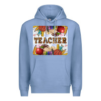 Colony Blue Teacher Premium Hoodie - LillyAllenDesigns