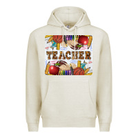 Oatmeal Heather Teacher Premium Hoodie - LillyAllenDesigns