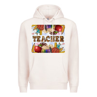 Pale Pink Teacher Premium Hoodie - LillyAllenDesigns