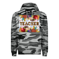 Slate Camo Teacher Premium Hoodie - LillyAllenDesigns