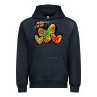 Navy juneteenth hearts Urban Hoodie - MaliasSmallBusiness