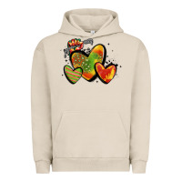 Pigment French Oak juneteenth hearts Urban Hoodie - MaliasSmallBusiness