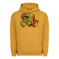 Pigment Peanut Butter juneteenth hearts Urban Hoodie - MaliasSmallBusiness