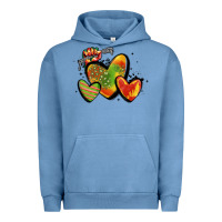 Pigment Pebble Blue juneteenth hearts Urban Hoodie - MaliasSmallBusiness