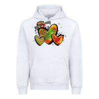 White juneteenth hearts Urban Hoodie - MaliasSmallBusiness