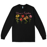 Black nana's garden Long Sleeve Tee - MaliasSmallBusiness