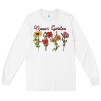 White nana's garden Long Sleeve Tee - MaliasSmallBusiness
