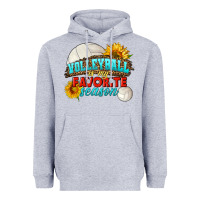 Heather Grey volleyball is my favorite season Heavyweight Hoodie - HRA Design Shop