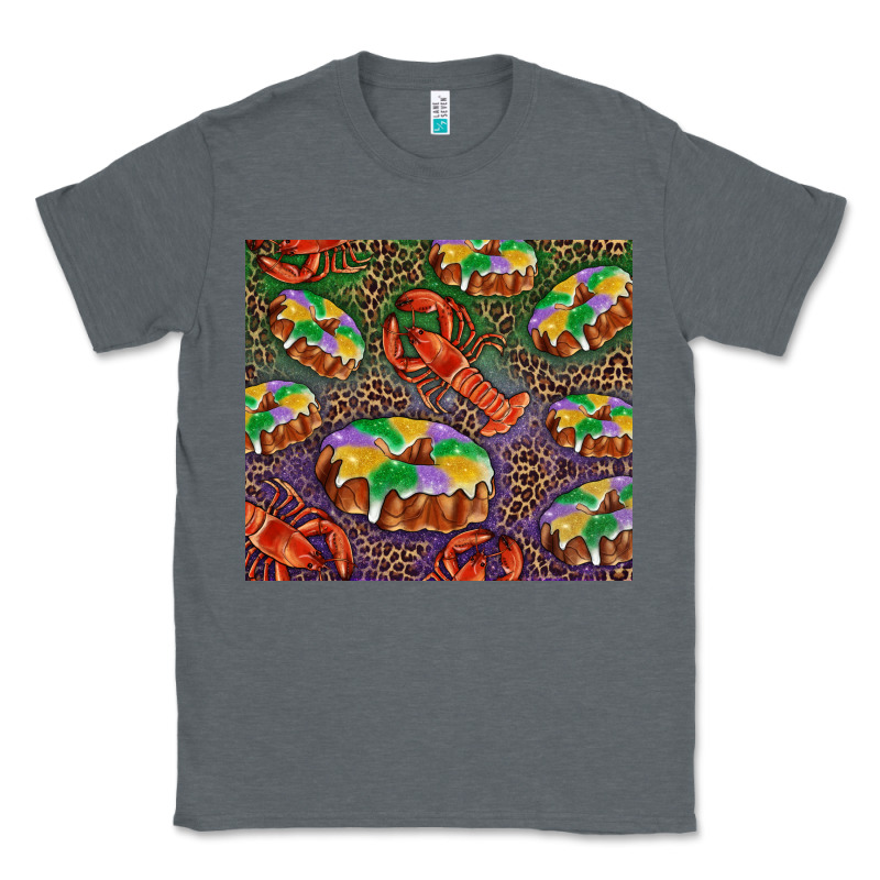 Mardi Gras King Cake And Crawfish Classic Tee by RanaPortraitStore | Teevron
