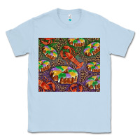 Dusty Blue Mardi gras king cake and crawfish Classic Tee - RanaPortraitStore