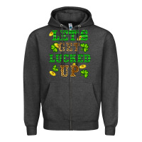 Charcoal Heather st patricks day lets get lucked up Zipper Hoodie - RanaPortraitStore